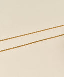 Thin Oval Link Chain Necklace［Stainless］
