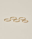 Thin Ring 5 set［Stainless］