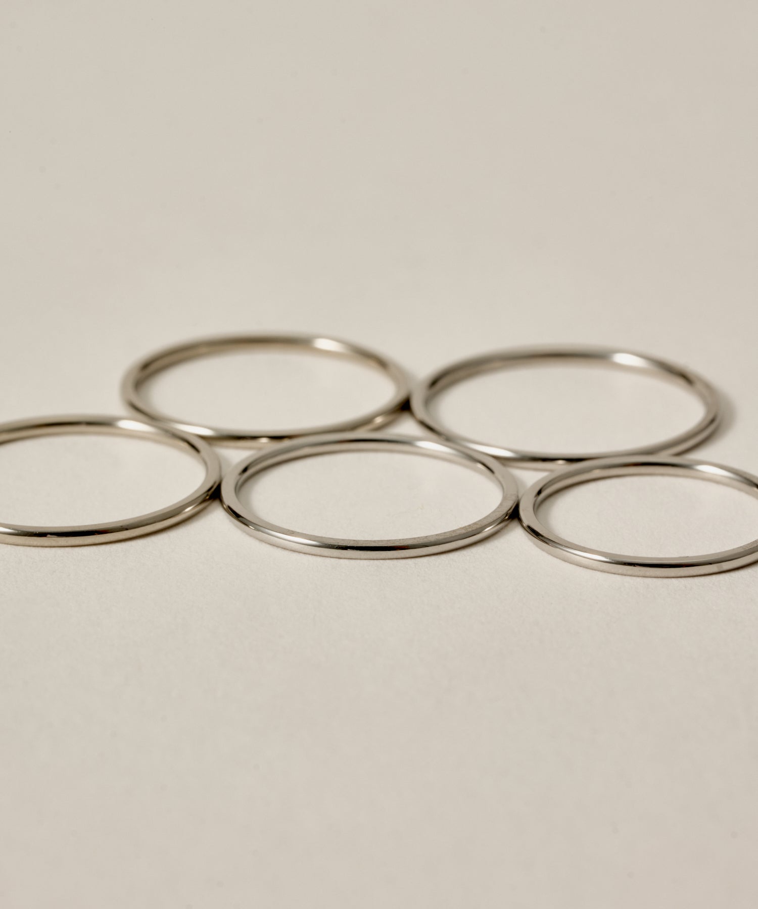 Thin Ring 5 set［Stainless］ | 大人のための毎日使えるリング通販