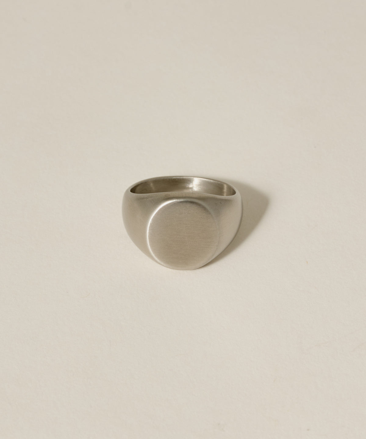 Vintage Circle Signet Ring［Stainless］ | 大人のメンズリング通販 