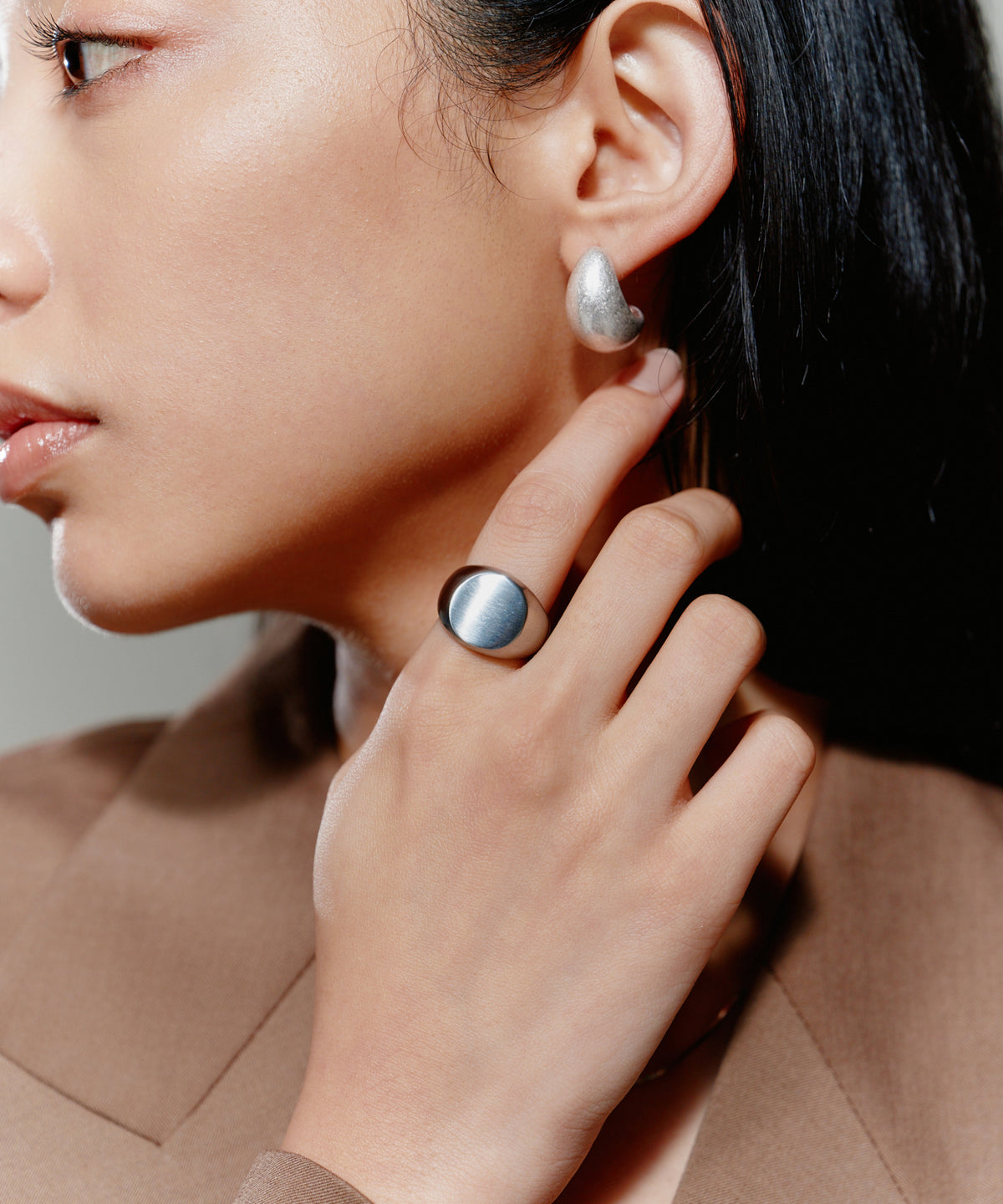 Vintage Circle Signet Ring［Stainless］ | 大人のメンズリング通販 