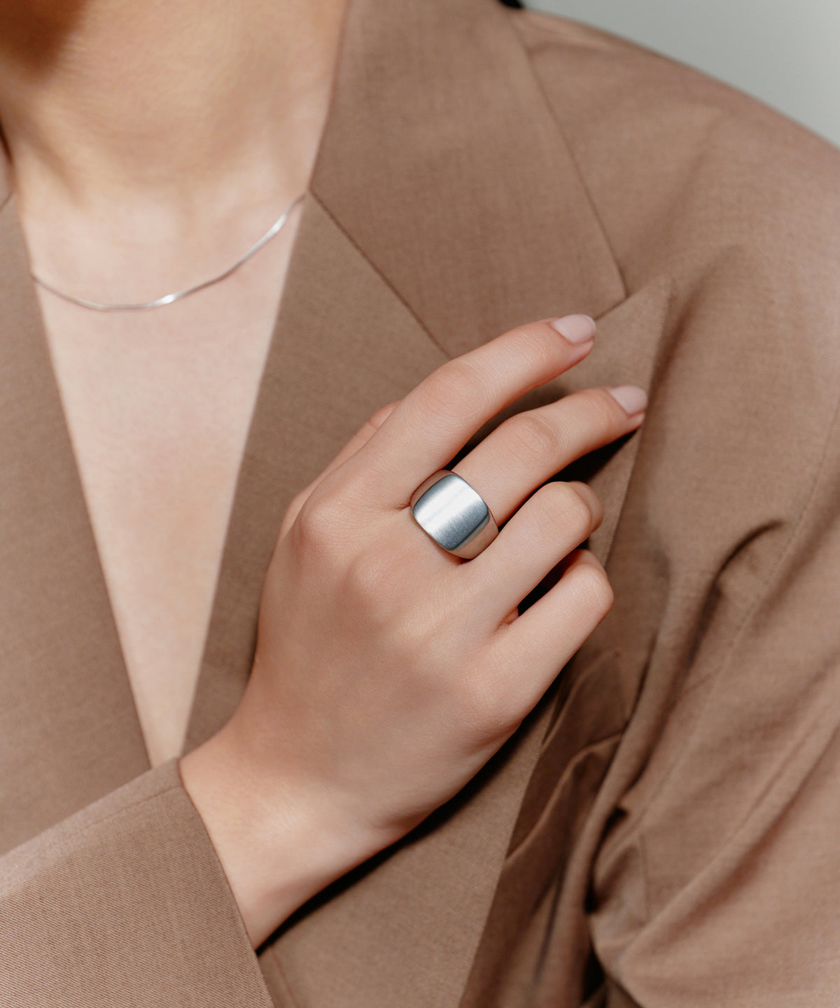 Vintage Square Signet Ring［Stainless］ | 大人のメンズリング通販 