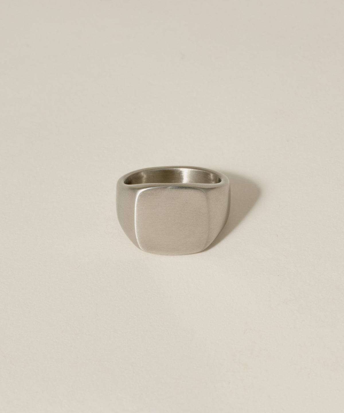 Vintage Square Signet Ring［Stainless］ | 大人のメンズリング通販 