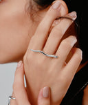 Wave Line Ring［Stainless］