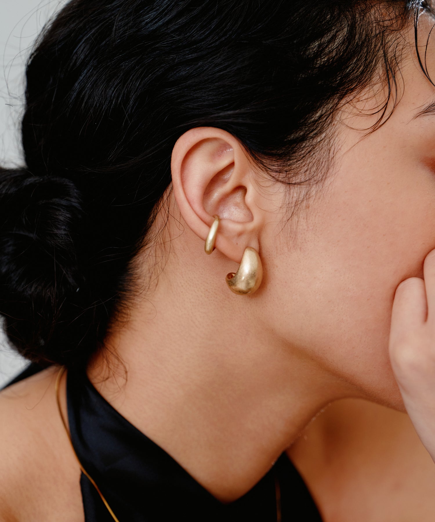 Mini Pendulum Ear Cuff & Volume Pierce | 大人の毎日使えるピアス