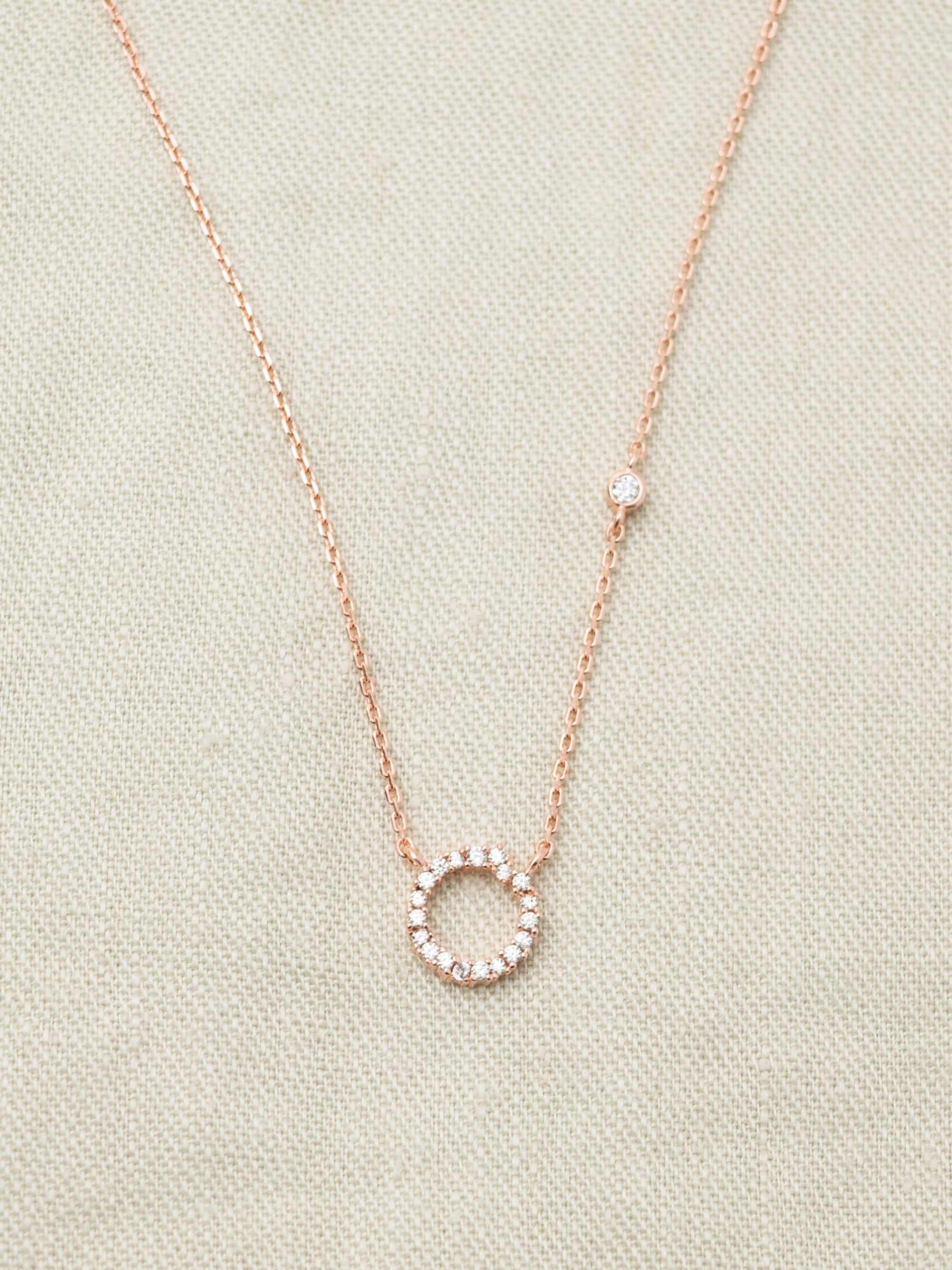 Stone Circle Necklace［Silver925］ | 大人の毎日使える