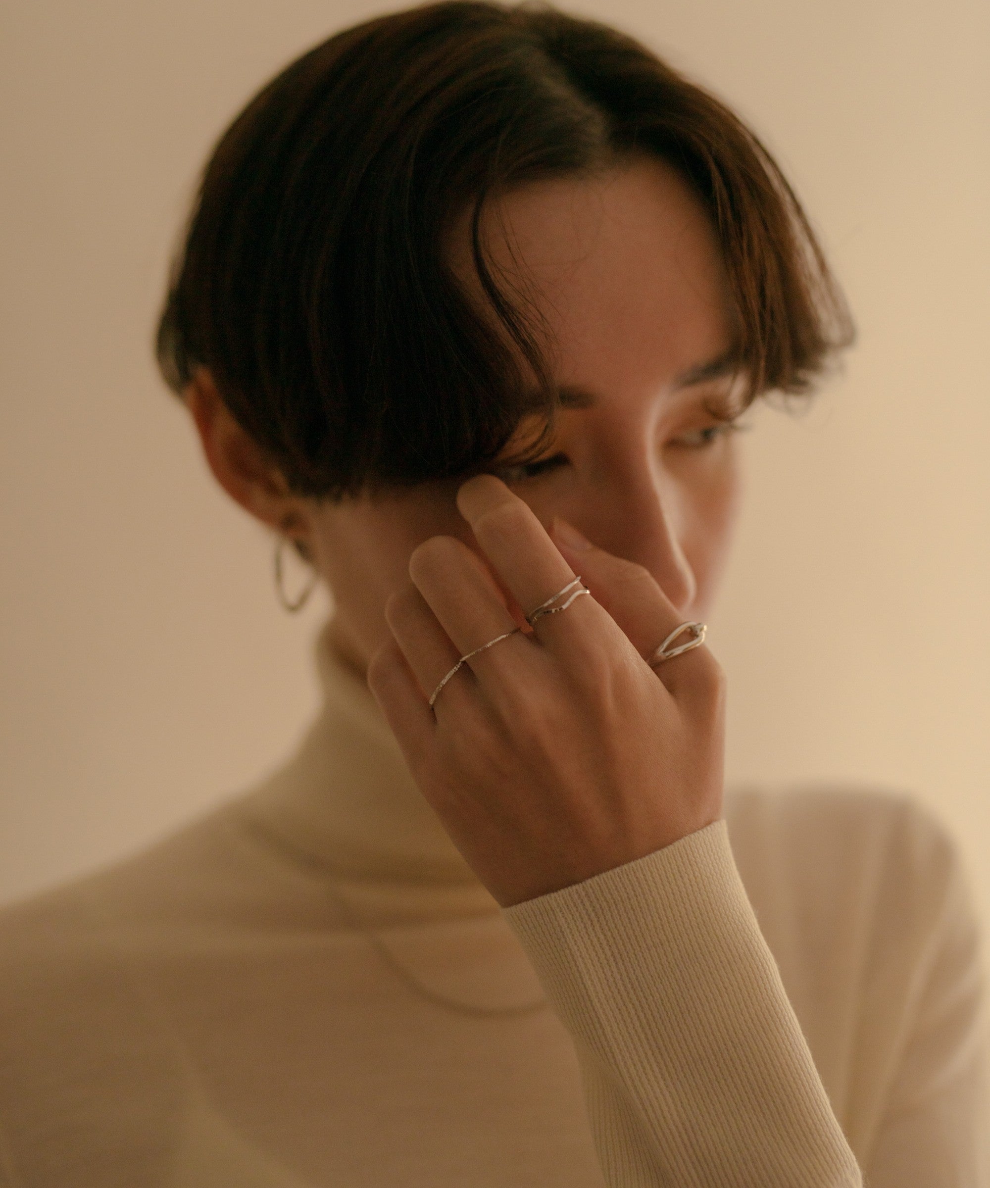 Deformed Narrow Rings 5 set | 大人のための毎日使えるリング通販