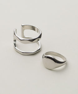 Double & Stamp Rings 2 set