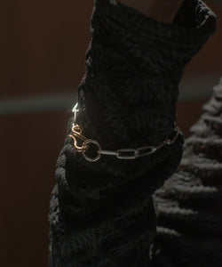 Bicolor Box Chain Bracelet