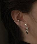 Cross Line Ear Cuff