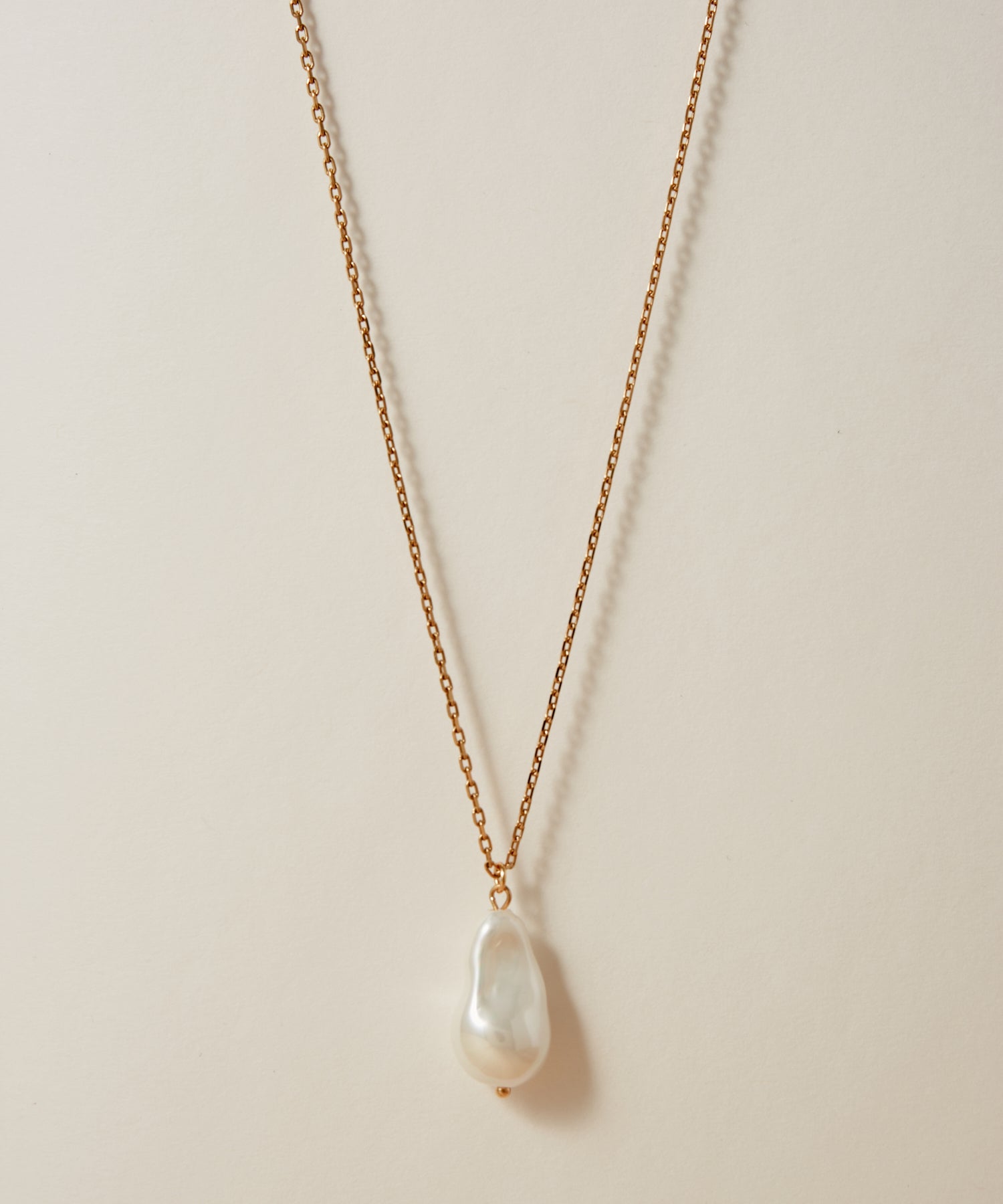 Drop Pearl Long Necklace［Stainless］ | Affordable price necklace