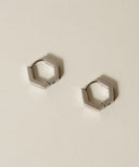 Hinged Hexagon Hoop Pierce［Stainless］