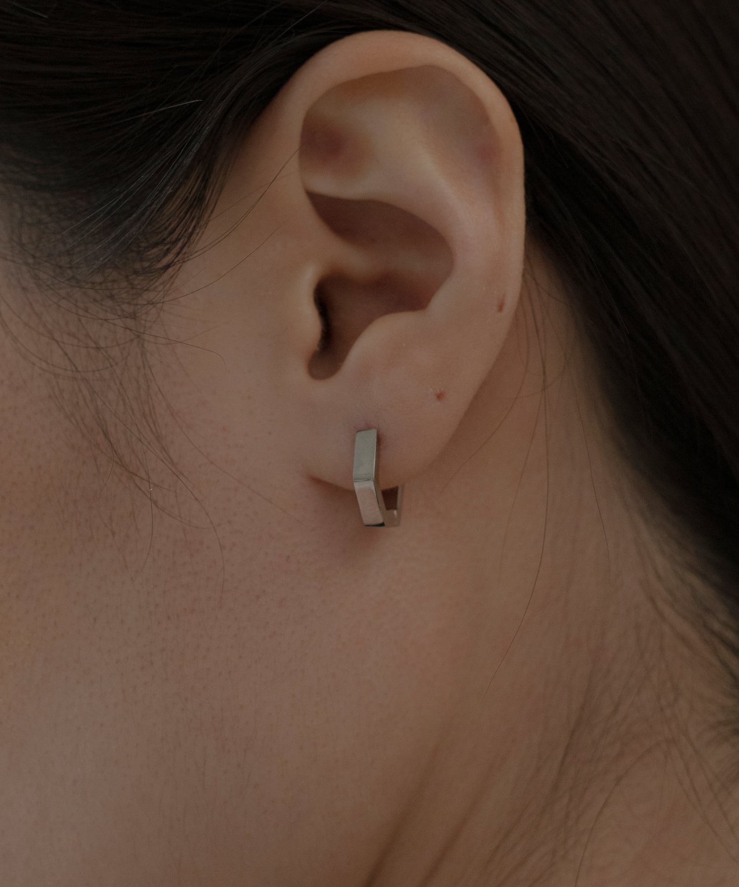 Hinged Hexagon Hoop Pierce［Stainless］ | 大人の毎日使えるピアス