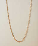 Oval Chain Long Necklace［Stainless］