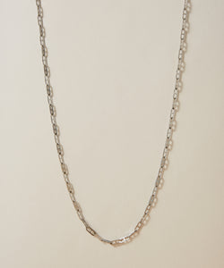 Oval Chain Long Necklace［Stainless］