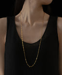 Oval Chain Long Necklace［Stainless］