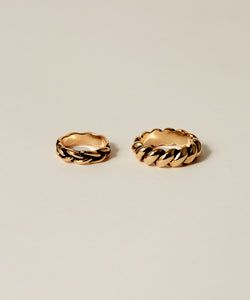 Oxidized Rope Ring 2 sets 
