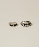 Oxidized Rope Ring 2 set