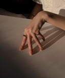 Oxidized Rope Ring 2 set