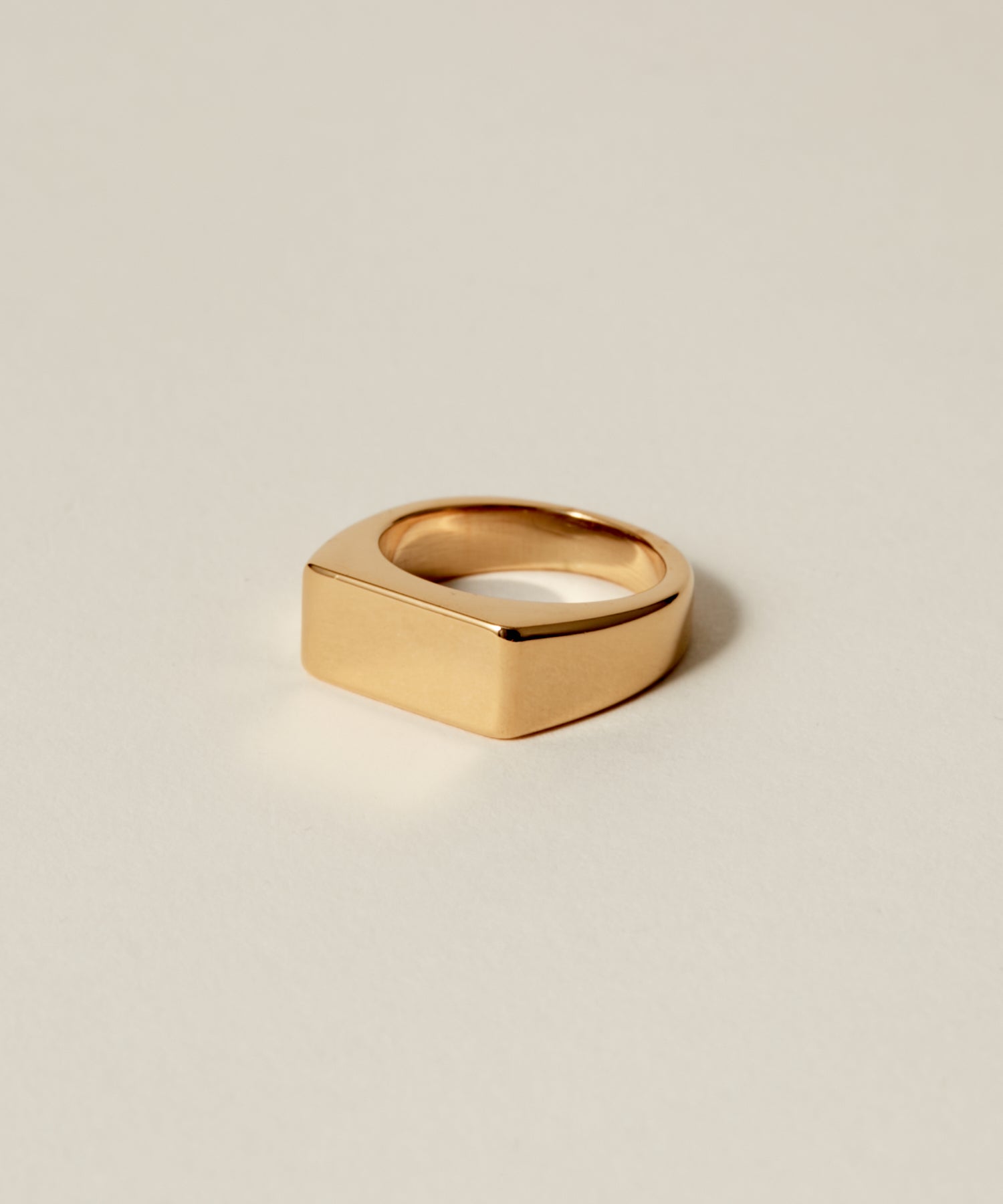 Rectangle Signet Ring［Stainless］ | 大人の毎日使えるリング通販