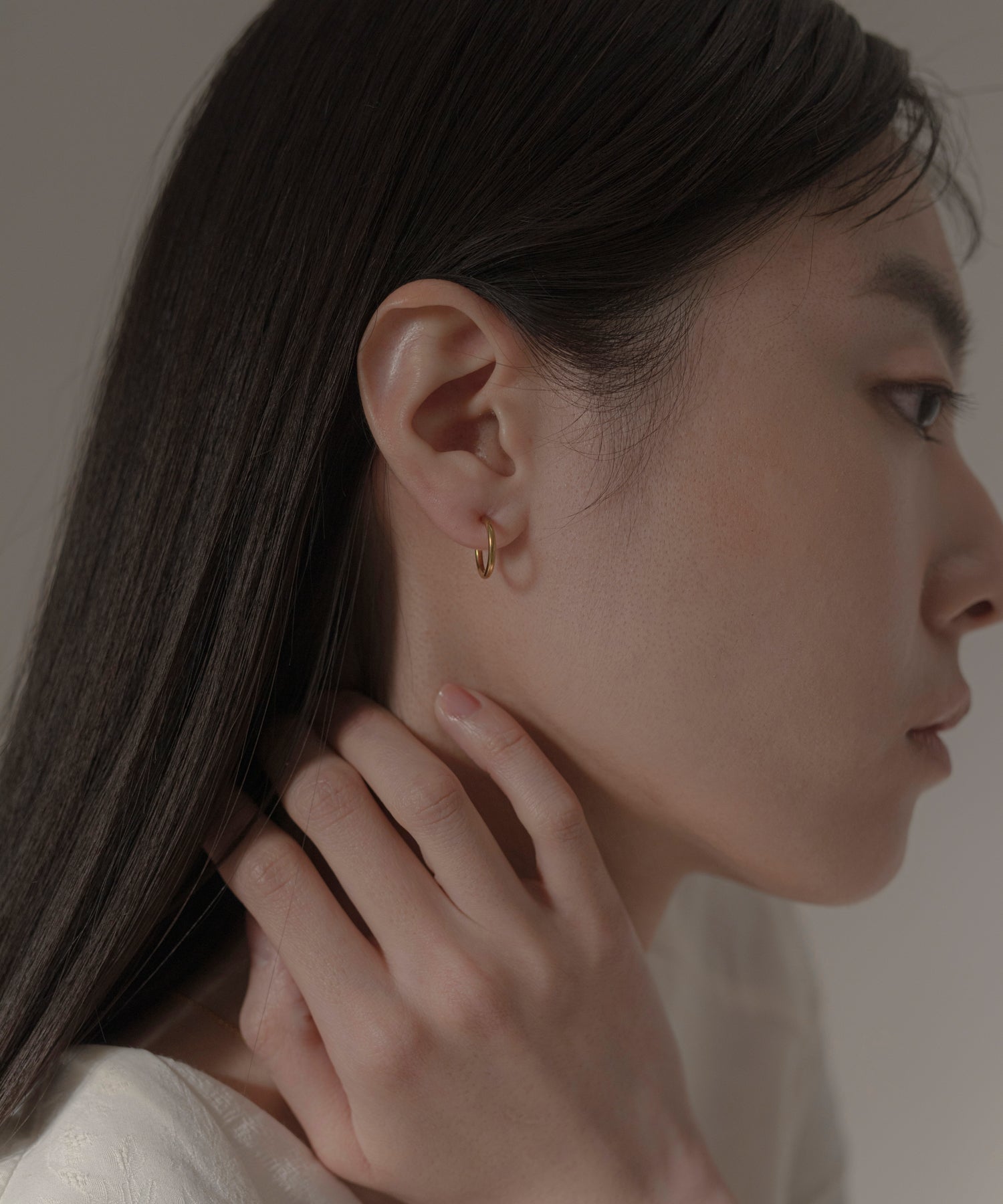 Simple Hoop Earring［Stainless］ | 大人の毎日使える