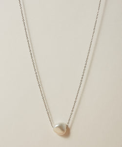 Single Baroque Pearl Necklace［Stainless］