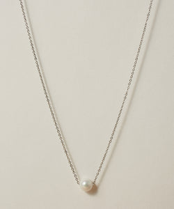Single Pearl Necklace［Stainless］