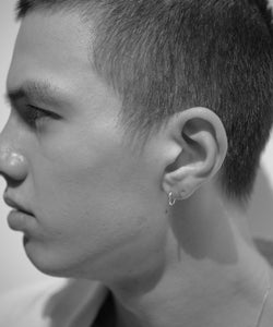 Thin Hoop Pierce（1.0cm）［Silver925］