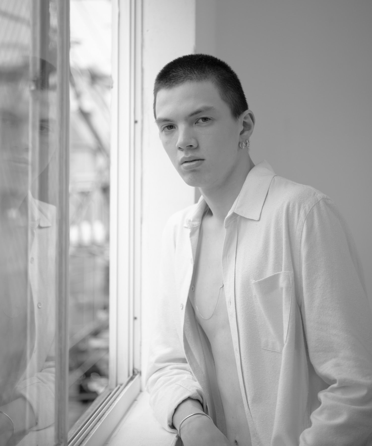 Thin Hoop Pierce（1.5cm）［Silver925］ | 毎日使える大人のメンズ