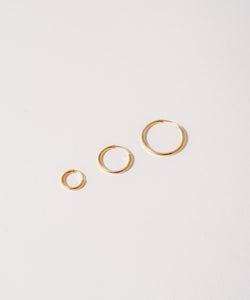 Thin Hoop Pierce（1.0cm）［Silver925］